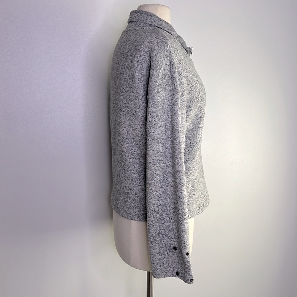 Fabletics Alpine Pullover Cozy Heathered Gray 1/4… - image 5